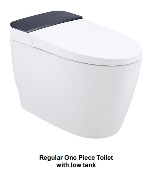 Bolina WZ8481 New Design Continuous Flushing S-trap Automatic One Piece Smart Intelligent Toilet with Remote Control Automatic Soft-closing And Double Water Wash Nozzles